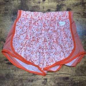 Nike Running Shorts W Brief Size XS Womens Dri‎ Fit Orange White NWT